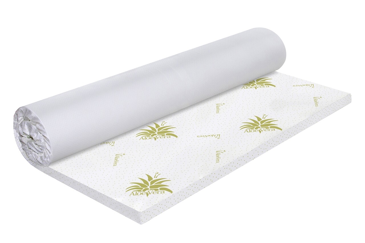 Topper saltea Green Future Aloe Vera Free Air Memory 140x190 cm, H 3 cm - imagine 7